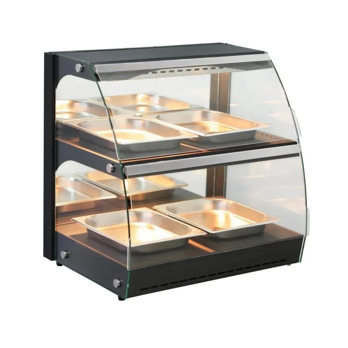 Hendi Warmhoudvitrine Quartz tweelaags* Toonbankdisplays