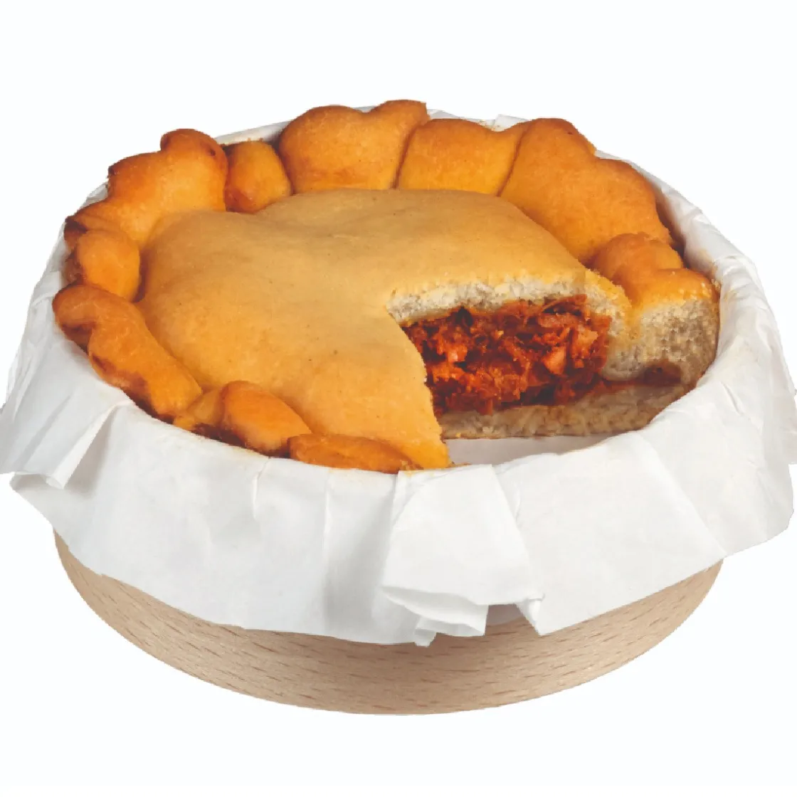 House of Marie HoM Bakring Hout met Bakpapier Ø10,5x4cm 200st.* Bakvormen Papier