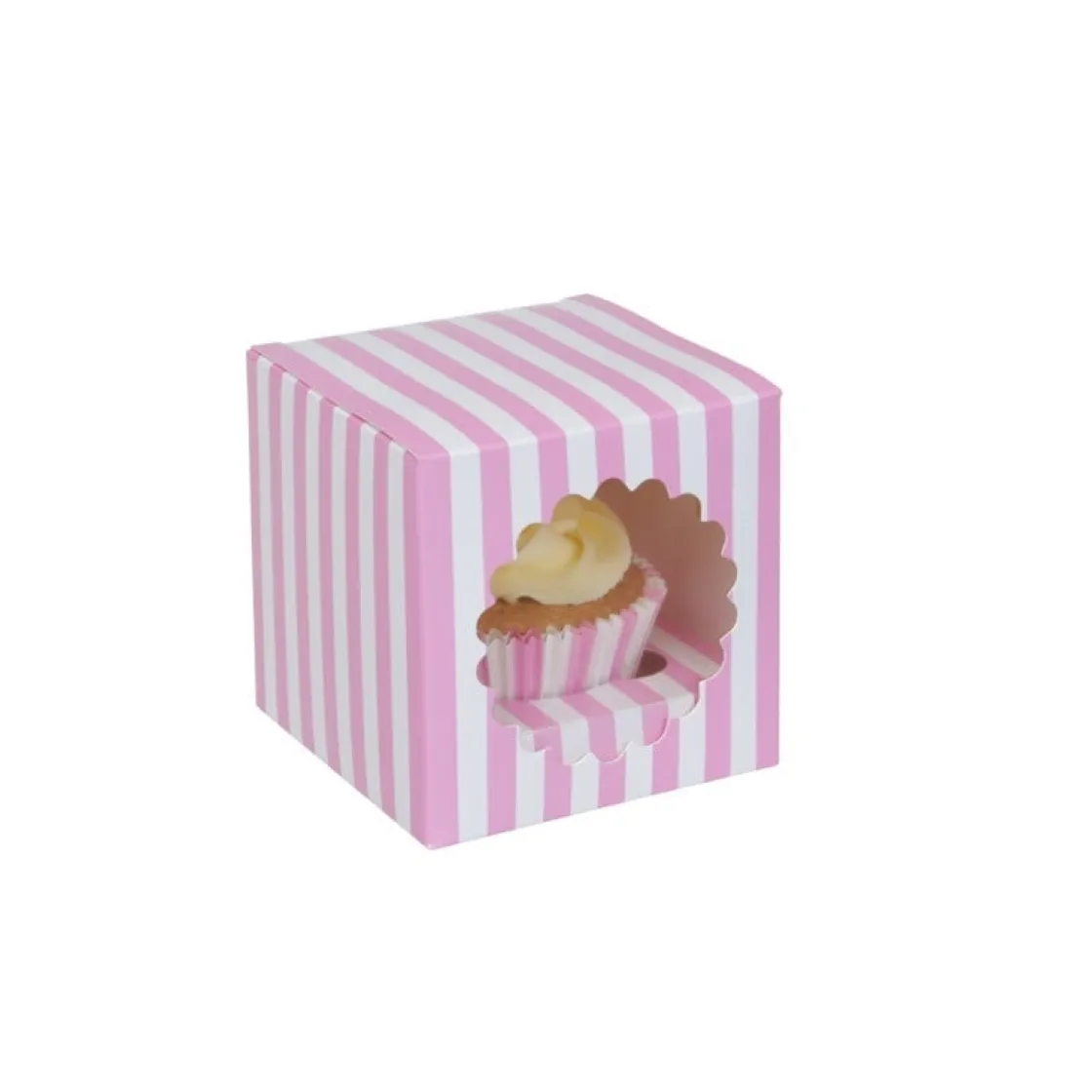 House of Marie HoM Cupcake Doosje 1 Circus (incl. tray met venster) 3st.* Cupcake Doosjes