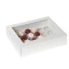 House of Marie HoM Cupcake Doosje 24 MINI Wit (incl. tray met venster) 2st.* Cupcake Doosjes
