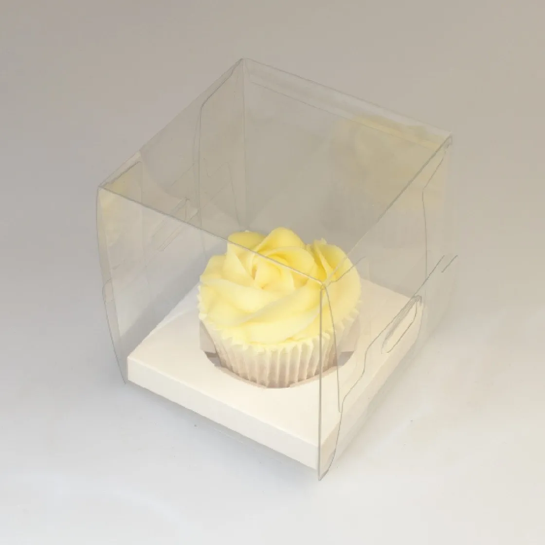 House of Marie HoM Cupcake Doosje 1 Transparant (incl. tray) 20st.* Cupcake Doosjes