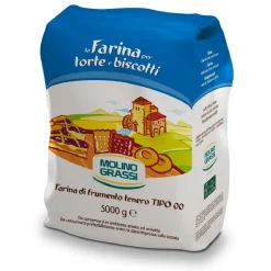 Molino Grassi Italiaanse Bloem Farina Tipo 00 (Biscuit-Cakes-Taart) 5kg* Bloem En Meel
