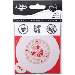 JEM Sjabloon Love Set/3* Sjablonen En Stencils