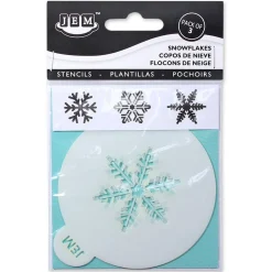 JEM Sjabloon Sneeuwvlokken Set/3* Sjablonen En Stencils