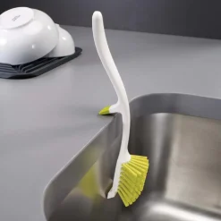 Joseph Joseph Afwasborstel met Gootsteensteun Grijs* Borstels