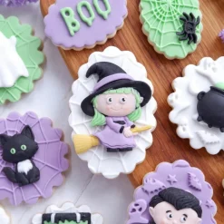 Katy Sue Mold Halloween Heks, Kat en Ketel* Molds