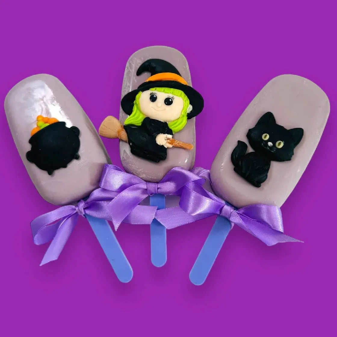 Katy Sue Mold Halloween Heks, Kat en Ketel* Molds