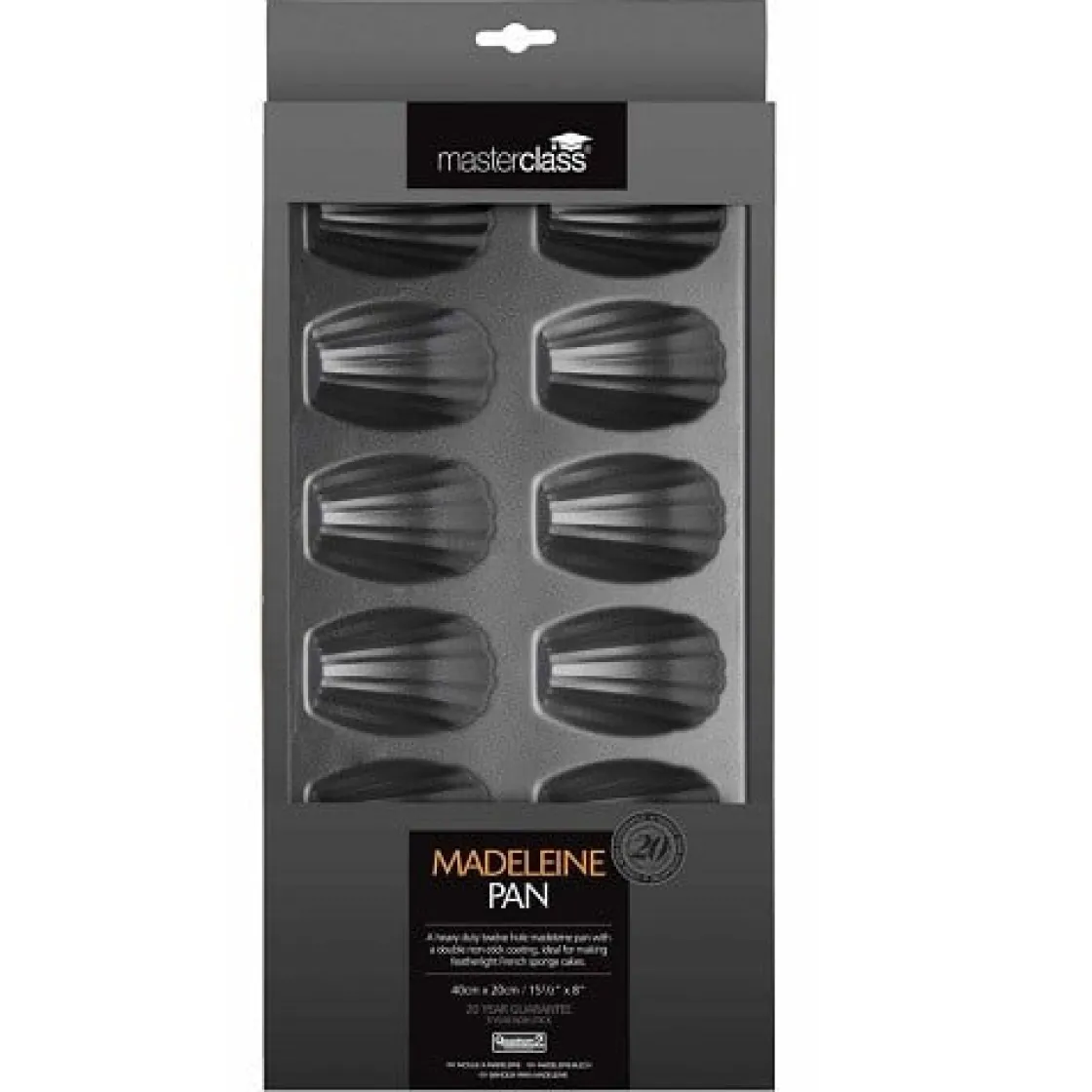 Kitchen Craft Bakvorm Madeleine 40x20cm (12st)* Speciale Bakvormen