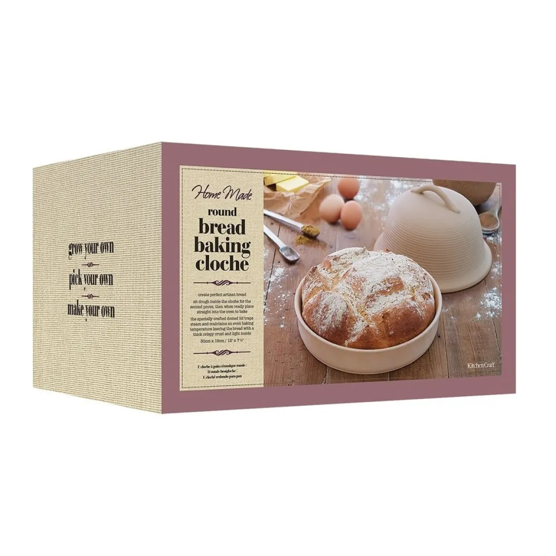 Kitchen Craft Broodbakvorm Steen Rond 30x19cm* Speciale Bakvormen