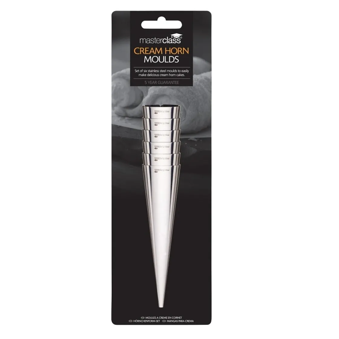 Kitchen Craft Roomhoornpennen 14cm Set/6* Dessertringen|Speciale Bakvormen