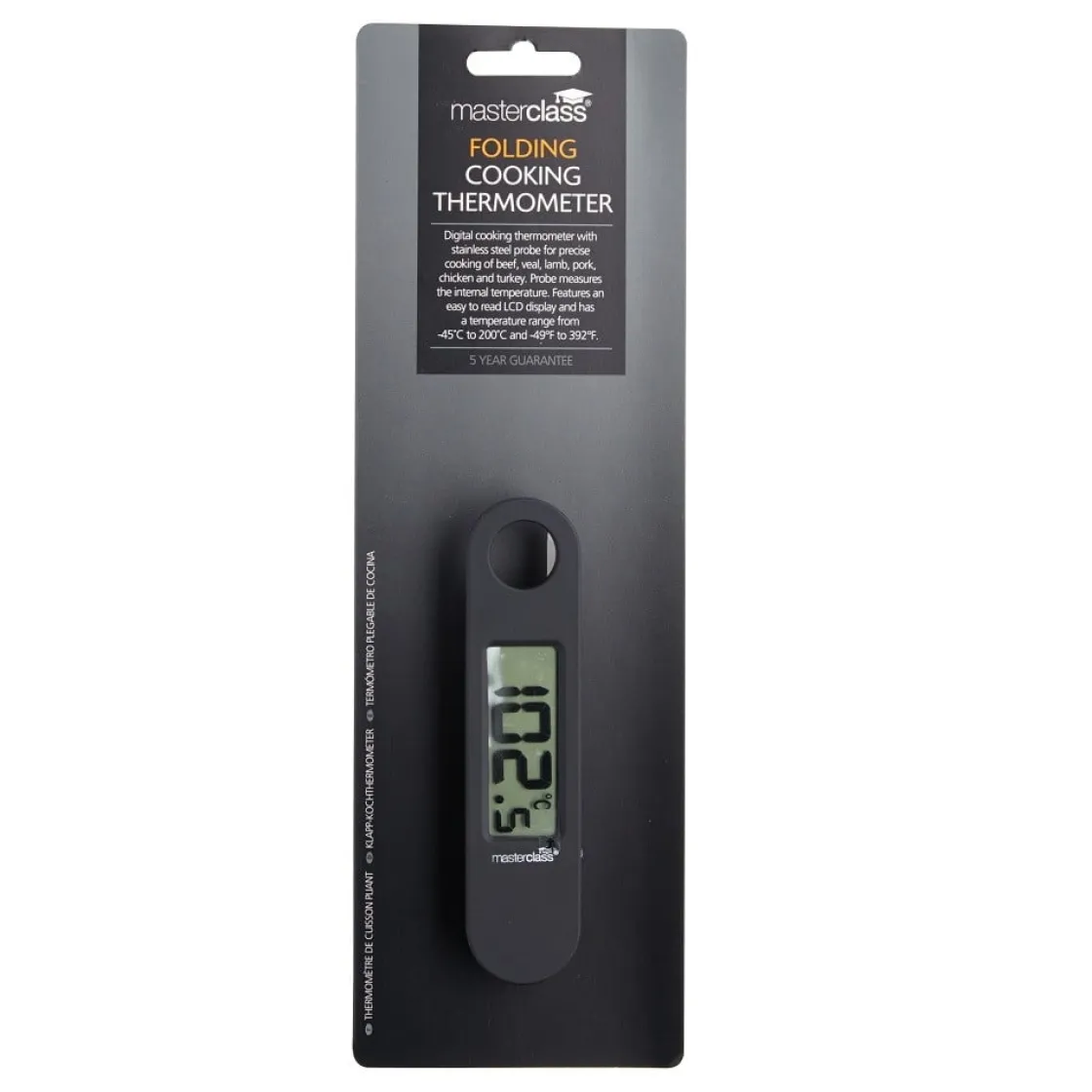 Kitchen Craft Thermometer Digitaal Inklapbaar -45 tot +200°C* Thermometers En Timers