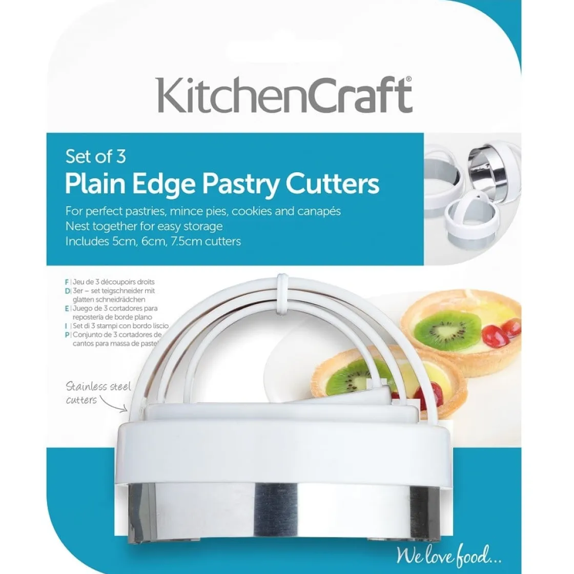 Kitchen Craft Uitsteker Rond Set/3 RVS* Figuur Stekers