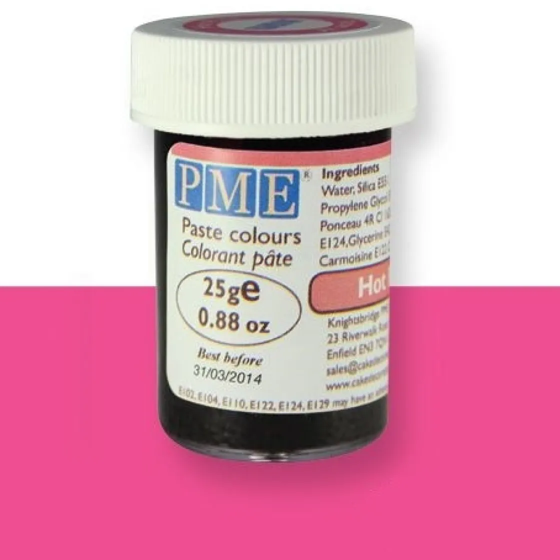 PME Kleurstof gel Hot Pink 25 gram* Gel Kleurstoffen