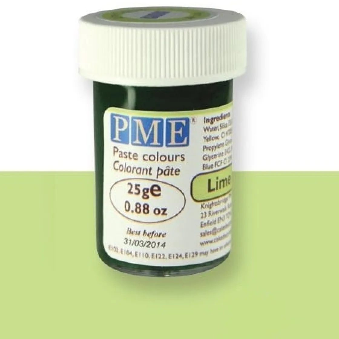 PME Kleurstof gel Lime Crush 25 gram* Gel Kleurstoffen