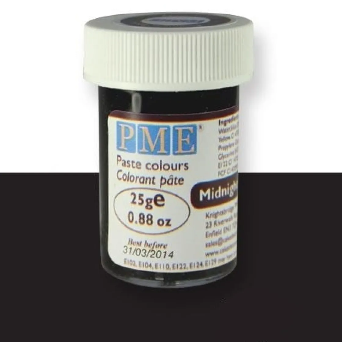 PME Kleurstof gel Midnight Black 25 gram* Gel Kleurstoffen