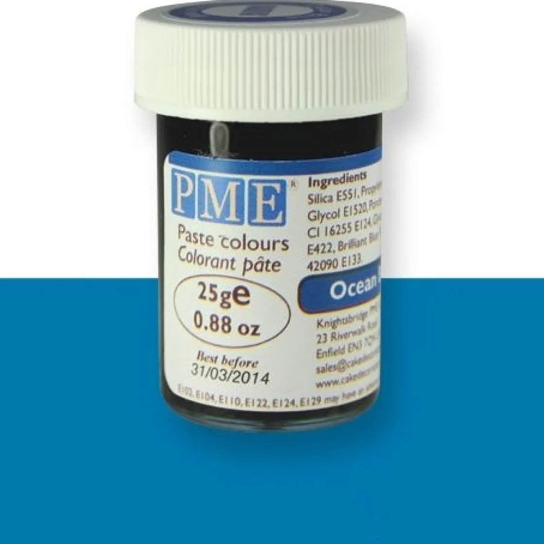 PME Kleurstof gel Ocean Blue 25 gram* Gel Kleurstoffen