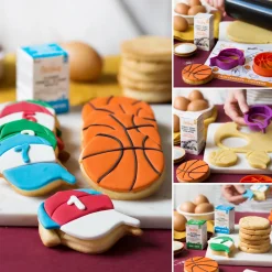Decora Koekjes Uitsteker Basketbal en Pet* Figuur Stekers
