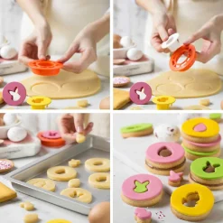 Decora Koekjes Uitsteker Pasen Set/4* Figuur Stekers