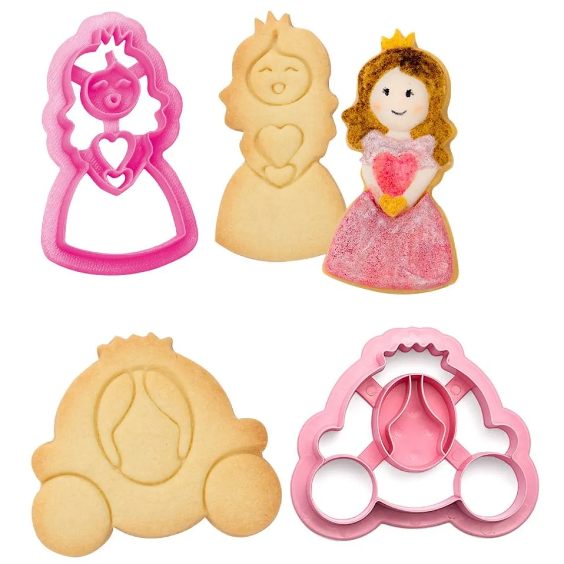 Decora Koekjes Uitsteker Prinses en Koets* Figuur Stekers