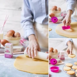 Decora Koekjes Uitsteker Rond Gekarteld Set/6* Figuur Stekers