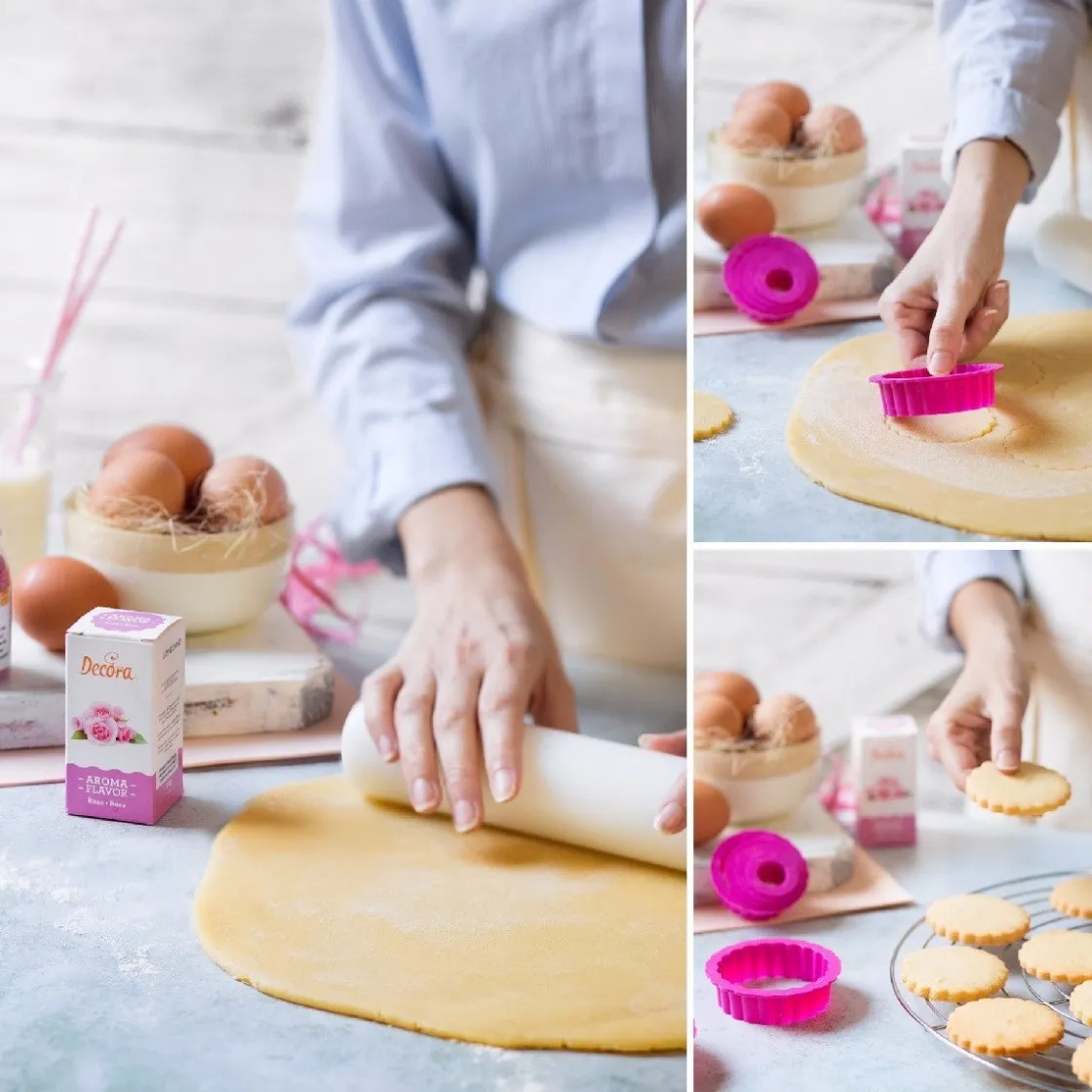 Decora Koekjes Uitsteker Rond Gekarteld Set/6* Figuur Stekers