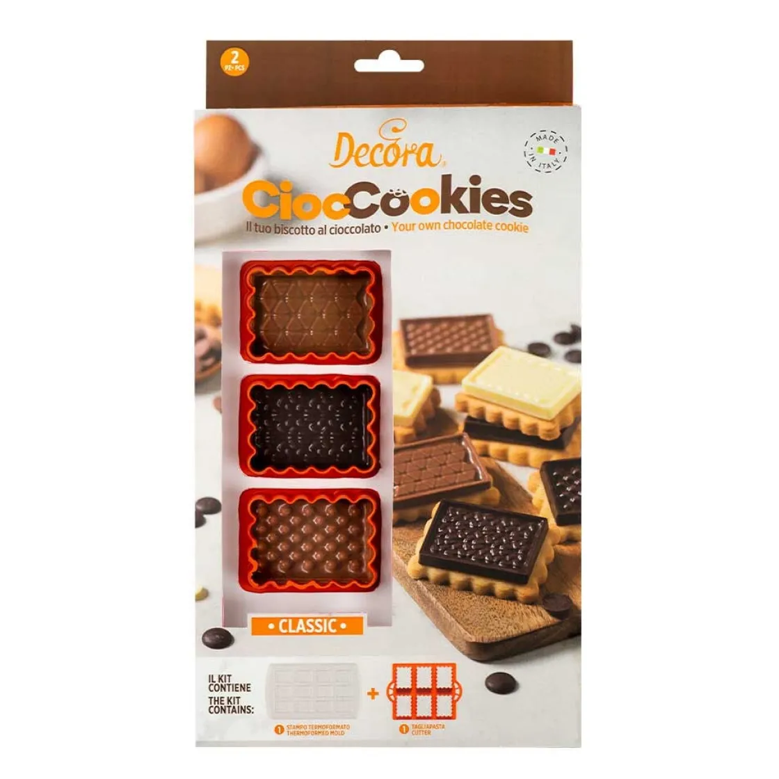 Decora Koekjes Uitsteker Set Chocolade Biscuits 2-delig* Figuur Stekers