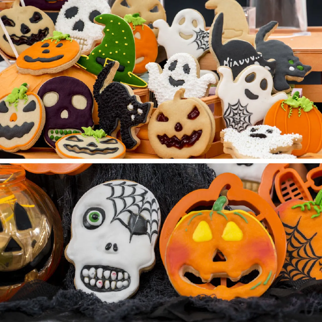 Decora Koekjes Uitsteker Set Doodshoofd & Pompoen Halloween* Figuur Stekers