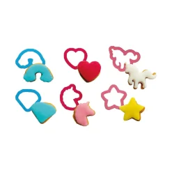 Decora Koekjes Uitsteker Set Unicorn 6-delig* Figuur Stekers