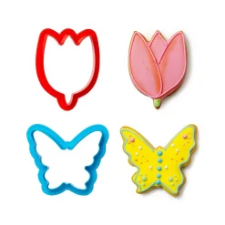 Decora Koekjes Uitsteker Tulp en Vlinder*** Figuur Stekers
