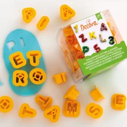Decora Koekjes Uitstekers Cijfers en Alfabet Set/36* Cijfer En Letter Stekers