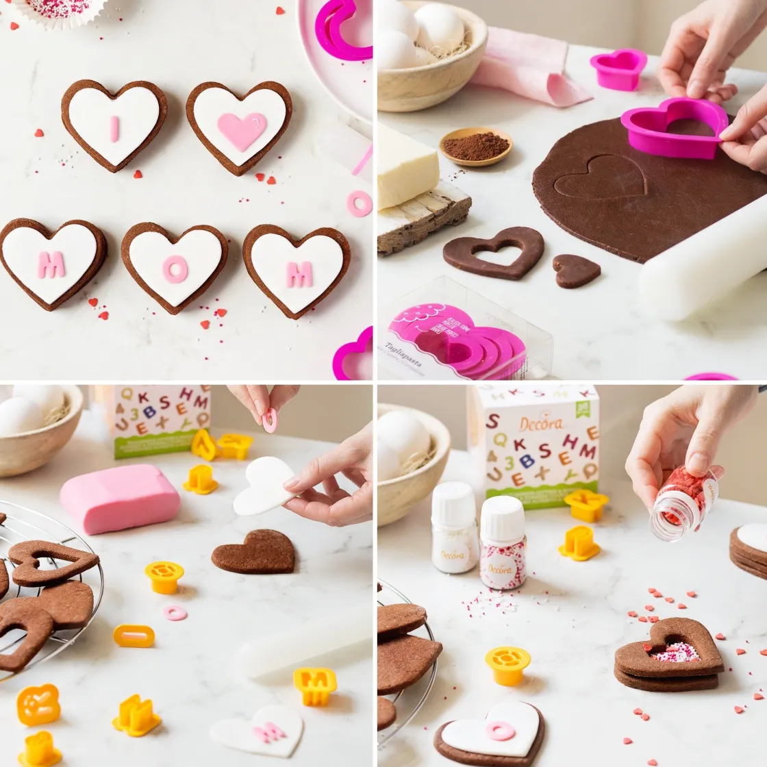 Decora Koekjes Uitstekers Cijfers en Alfabet Set/36* Cijfer En Letter Stekers