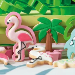 Decora Koekjes Uitstekers Flamingo en Palmboom* Figuur Stekers