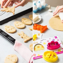 Decora Koekjes Uitstekers Paashaas en Ei* Figuur Stekers