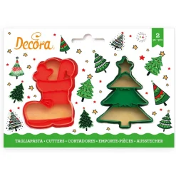 Decora Koekjes Uitstekerset Kerstboom & Laars* Figuur Stekers