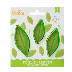 Decora Koekjes Uitstekerset Lange Bladeren 3st.* Bloem En Blad Stekers