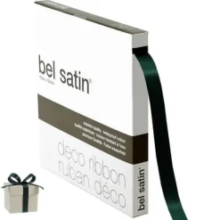 Overig Lint Satijn Donker Groen 15mmx100m* Chocolade Verpakkingen|Bonbon Doosjes