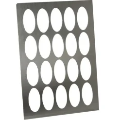 Logo-galettes sjabloon RVS Ovaal Middel* Logo Galettes|Galettes Vormen