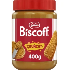 Lotus Biscoff Speculoospasta Crunchy 400gr* Chocolade Vullingen|Bonbonvullingen