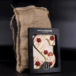 Overig Luxe Chocoladeletter Wit -Letter S- 220g* Snoepgoed|Chocolade Decoraties