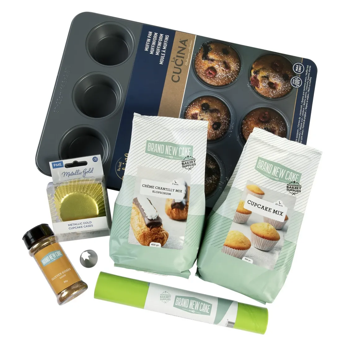 Baktotaal Maak je eigen Cupcakes-pakket* Bakpakketten|Banketmixen