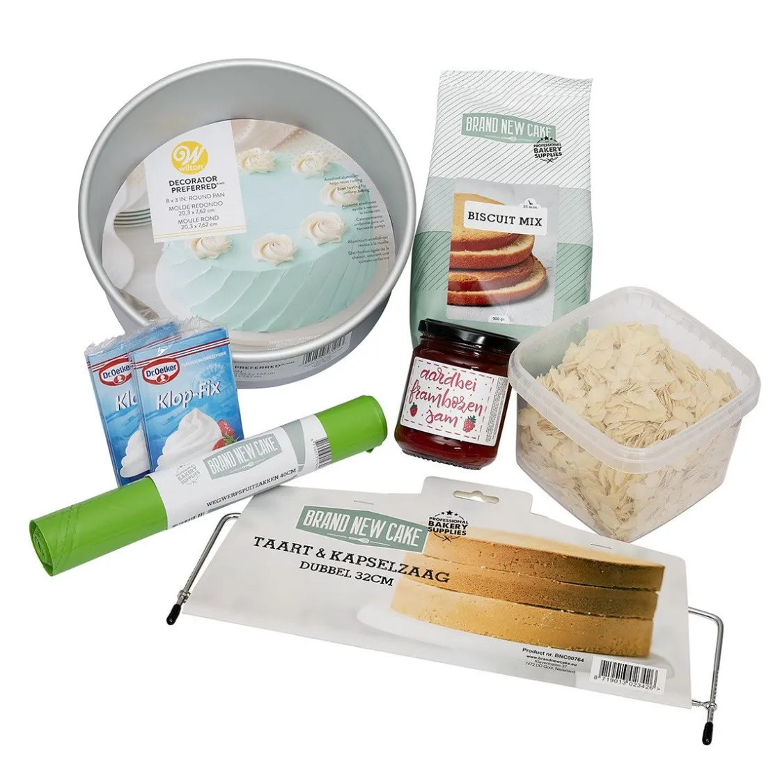 Baktotaal Maak je eigen Slagroomtaart-pakket* Bakpakketten|Banketmixen