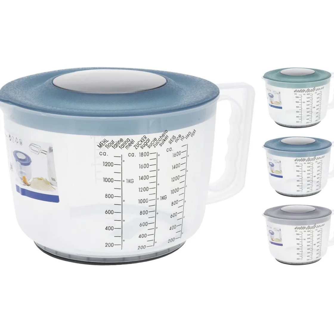 Overig Maatbeker met Deksel 2 liter* Maatbekers En Emmers