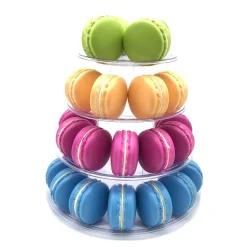 Overig Macaron standaard plastic 4 delig* Complete Standaarden