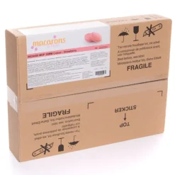 Overig Macarons Aardbei Ø3,5cm 160st.* Halffabricaten