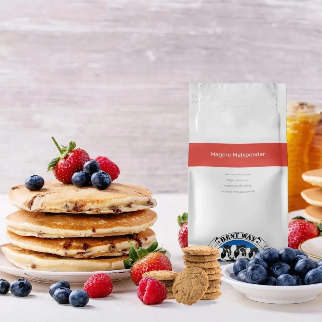 Best Way Magere Melkpoeder (Extra Goed Oplosbaar) 1kg* Slagroom En Melkpoeders|Hulpstoffen