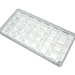 Chocolate World Magneet bonbonvorm Vierkant 24x24x14mm (24)* Logo Bonbons|Magneet Bonbonvormen