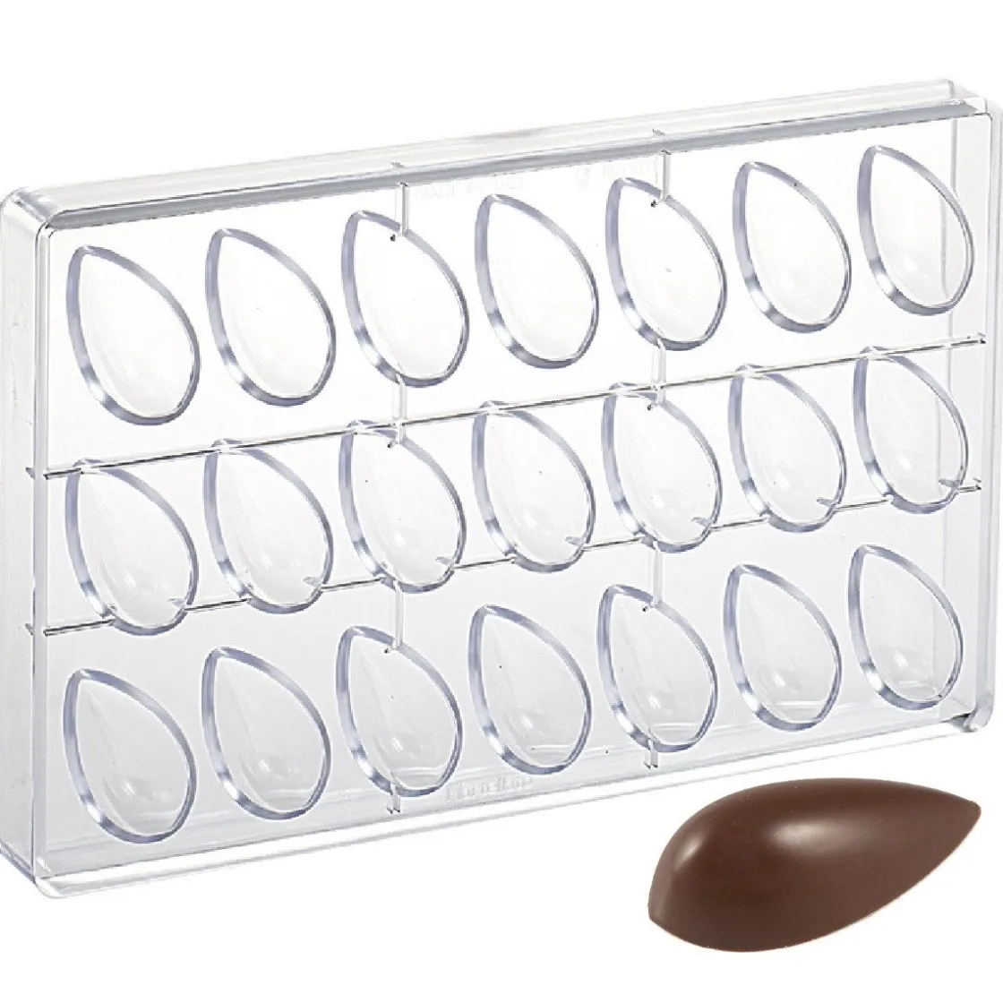 Martellato Bonbonvorm Druppel (21x) 5x2,5x1,5cm* Bonbonvormen