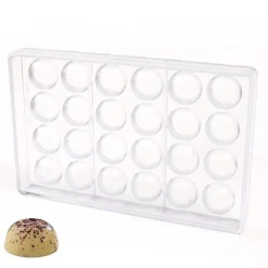 Martellato Bonbonvorm Halve Bol Vlak (24x) Ø35 mm*** Bonbonvormen