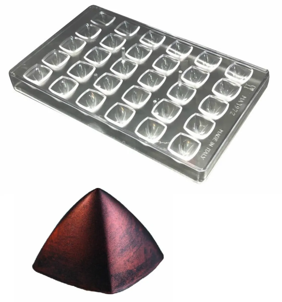 Martellato Bonbonvorm Pyramide (30x) 26x26 mm* Bonbonvormen