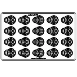 Martellato Bonbonvorm Schedel (20x) 37x28h18mm* Bonbonvormen